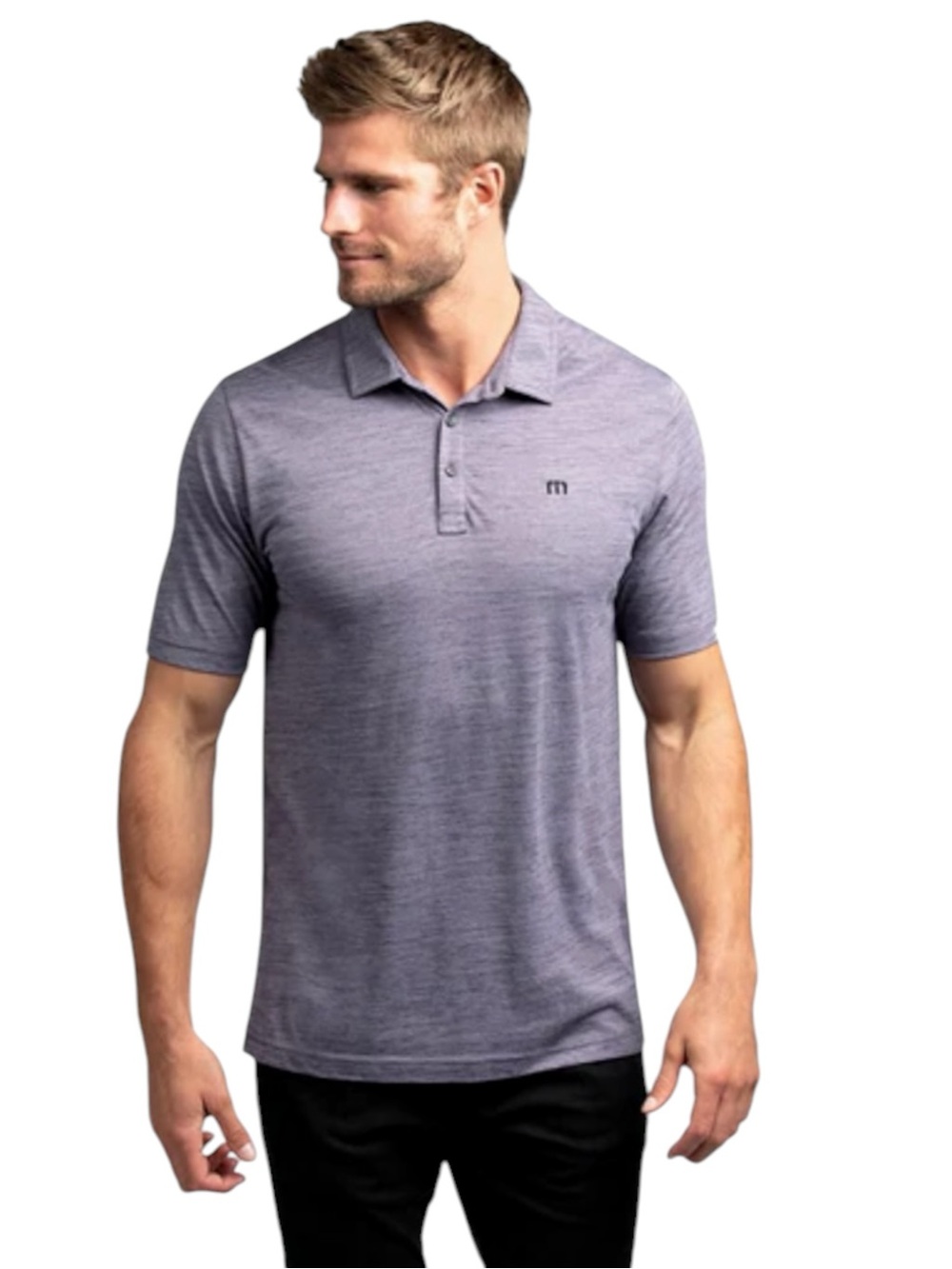 EUC Travis Mathew Flying Tortilla Golf Polo Shirt Men’s XL Purple Heather